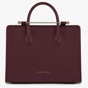 THE STRATHBERRY MIDI TOTE- BURGUNDY